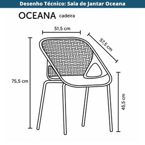 Desenho Tecnico Sala de Jantar Oceana Fendi